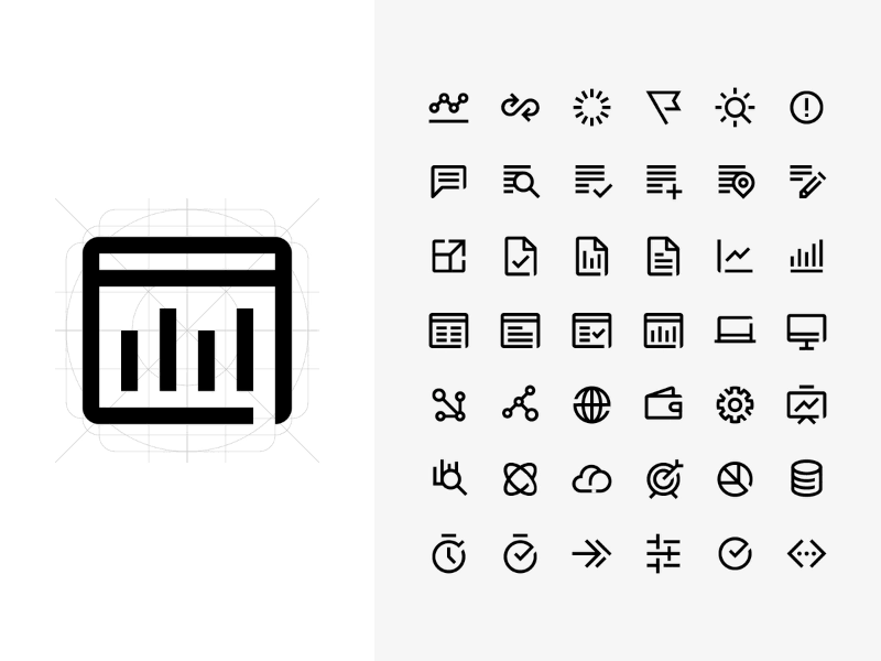 Ejemplo de diseño de iconos