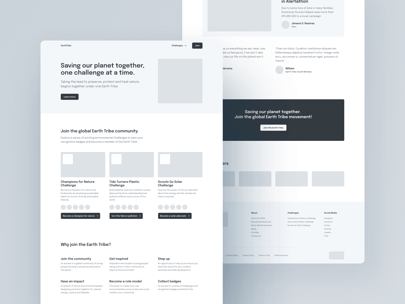 UX Wireframe example