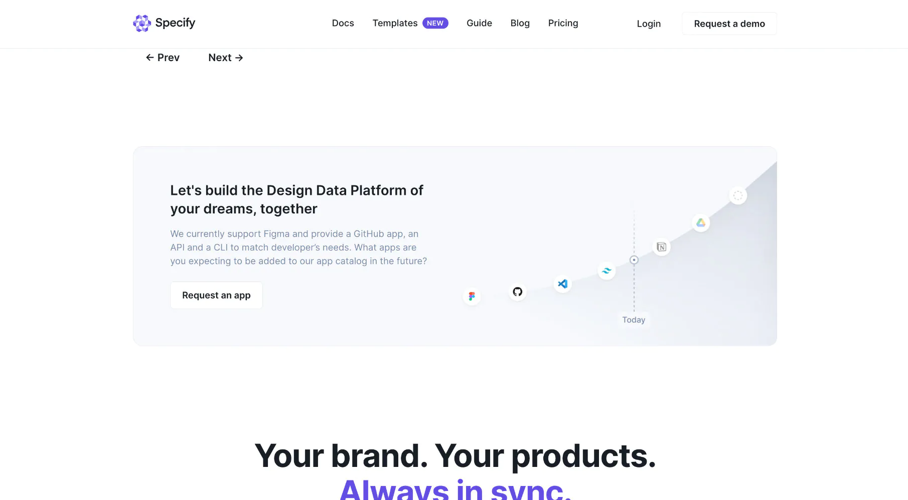 Capture of a banner on the Specify website.