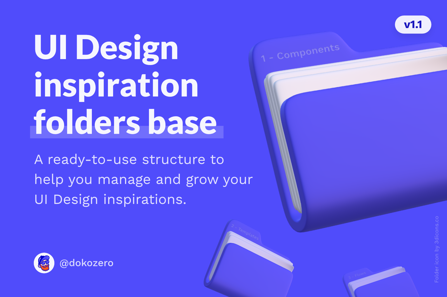 Portada del pack de carpetas para inspiraciones de diseño UI.